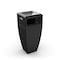 Mayne Kobi 43 Waste Bin with Metal Ashtray Insert, Black 8842-B - alternate 3